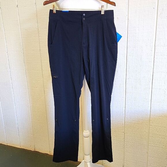 Columbia Pants - COLUMBIA Women's Black Climber Canyon Roll-Up Outdoor Active Straight Leg Pant